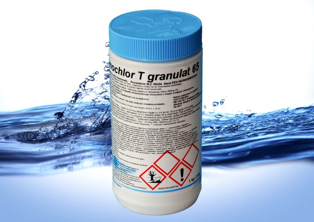 CHLOR SZOK do basenu granulat 1 kg BASSAU dobrebaseny